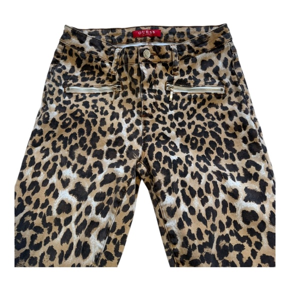 Guess | Women’s Animal Print Skinny Leg Jeans - Size 26 - Picture 3 of 13
